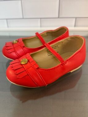 Janie and Jack Mary Jane Fringe Flats Size 5